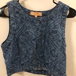 Free Heart crop top size medium